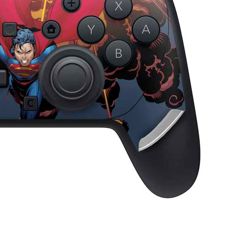 DC Comics Superman Action Flying Pose Nintendo Switch 2 (2025) Pro Controller Skin