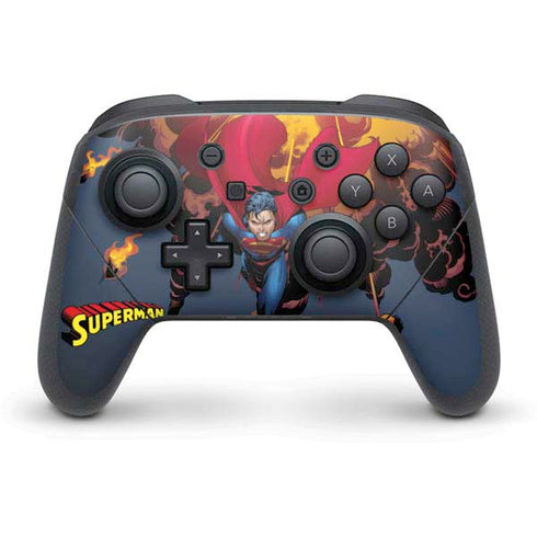 DC Comics Superman Action Flying Pose Nintendo Skins