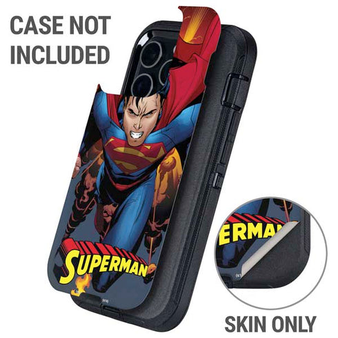 DC Comics Superman Action Flying Pose Otterbox Defender iPhone Skin