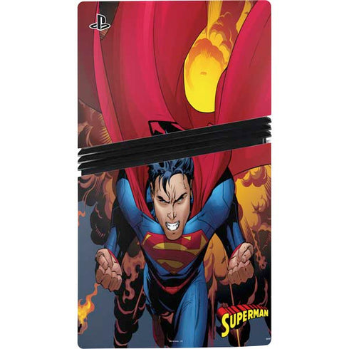 DC Comics Superman Action Flying Pose PS5 Pro Console Skin