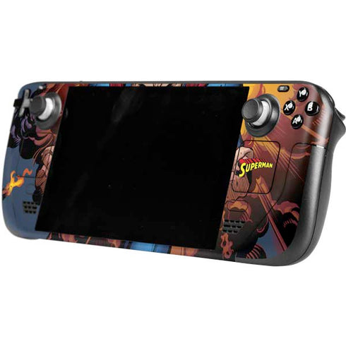 DC Comics Superman Action Flying Pose Steam Deck Handheld Gaming Computer OLED Skin