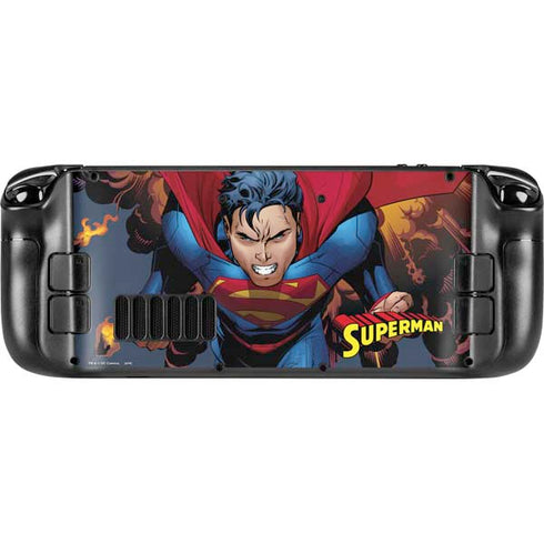 DC Comics Superman Action Flying Pose Steam Deck Handheld Gaming Computer Skin