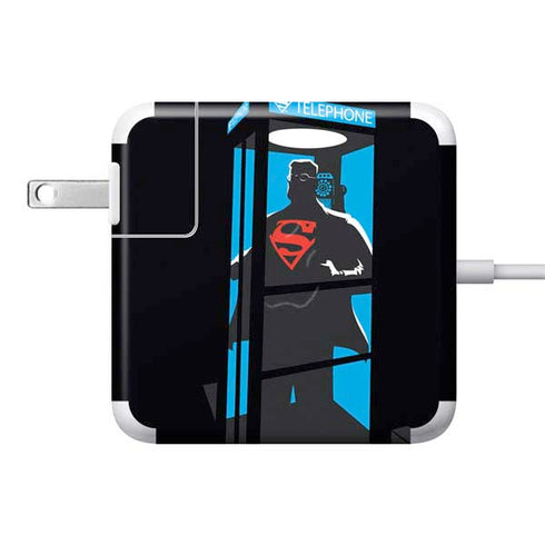 DC Comics Superman Phone booth 85W Power Adapter (15 and 17 inch MacBook Pro Charger) Skin