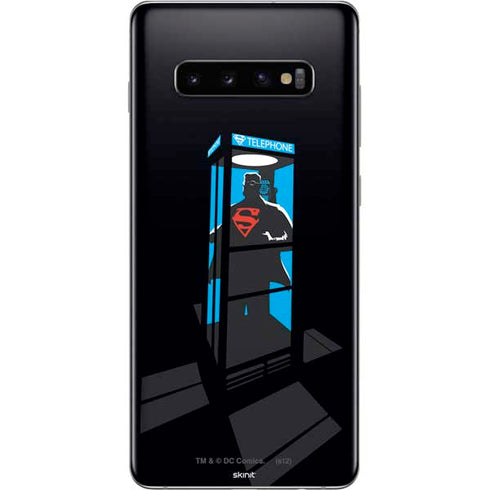 DC Comics Superman Phone booth Galaxy S10 Plus Skin