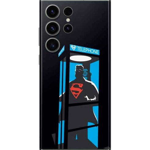 DC Comics Superman Phone booth Galaxy Skins