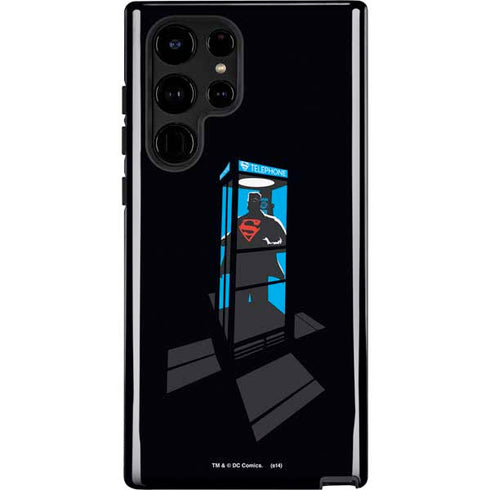 DC Comics Superman Phone booth Galaxy Cases