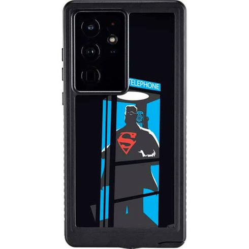DC Comics Superman Phone booth Galaxy S24 Ultra Waterproof Case