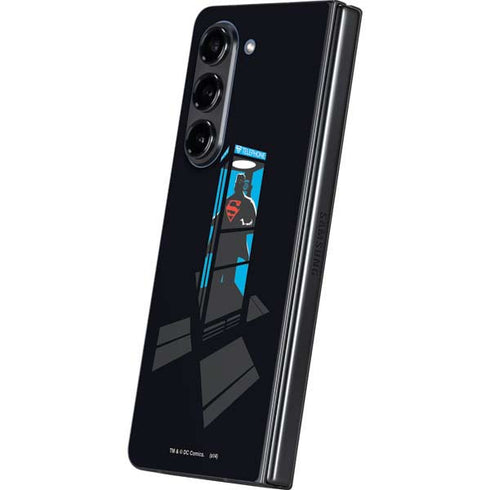 DC Comics Superman Phone booth Galaxy Z Fold5 5G Skin