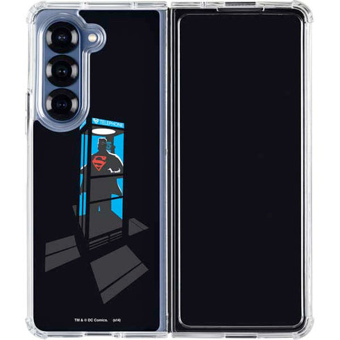 DC Comics Superman Phone booth Galaxy Z Fold6 Clear Case