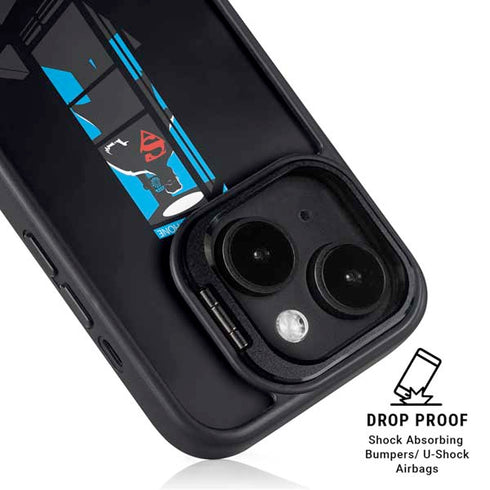 DC Comics Superman Phone booth iPhone 14 Kickstand Case