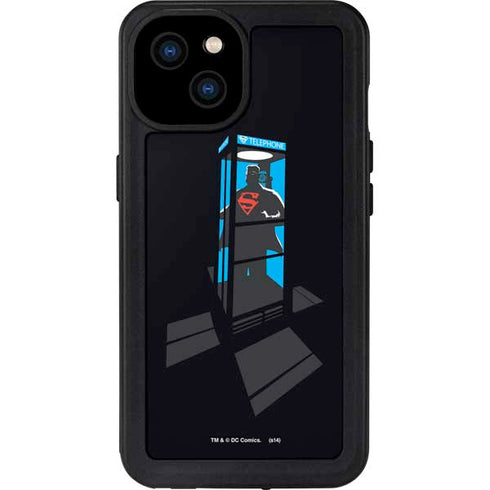DC Comics Superman Phone booth iPhone 15 Plus Waterproof Case