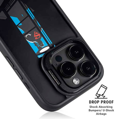 DC Comics Superman Phone booth iPhone 15 Pro Kickstand Case