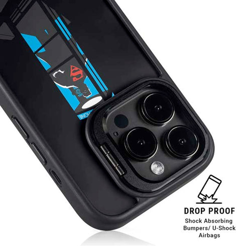 DC Comics Superman Phone booth iPhone 15 Pro Max Kickstand Case
