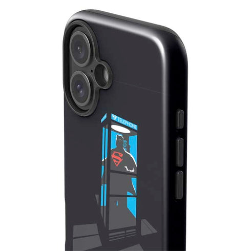 DC Comics Superman Phone booth iPhone 16 Plus Impact Case