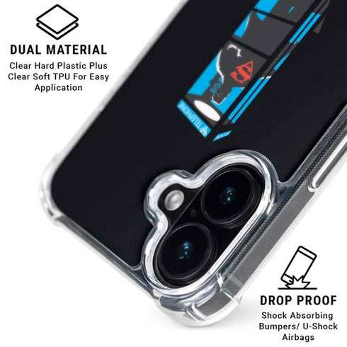 DC Comics Superman Phone booth iPhone 16 Plus MagSafe Case