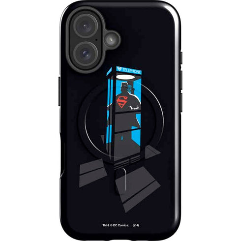 DC Comics Superman Phone booth iPhone 16 Plus Magsafe Impact Case