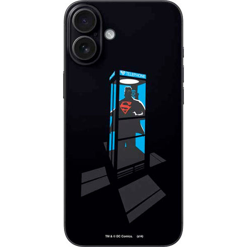 DC Comics Superman Phone booth iPhone 16 Plus Skin