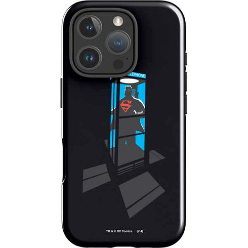 DC Comics Superman Phone booth iPhone 16 Pro Max Impact Case