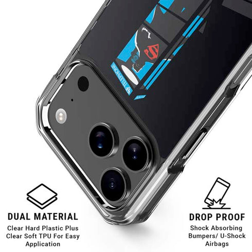 DC Comics Superman Phone booth iPhone 18 Pro Clear Case