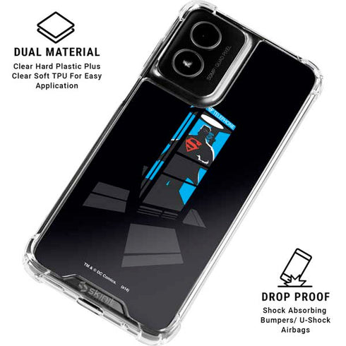 DC Comics Superman Phone booth Moto G Power 5G (2024) Clear Case