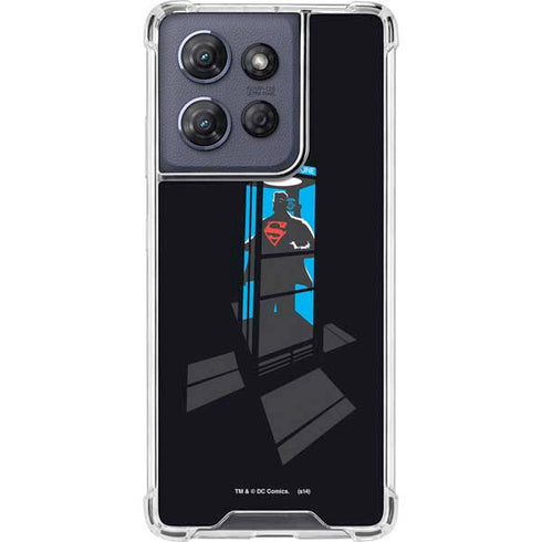 DC Comics Superman Phone booth Moto G Power 5G (2025) Clear Case