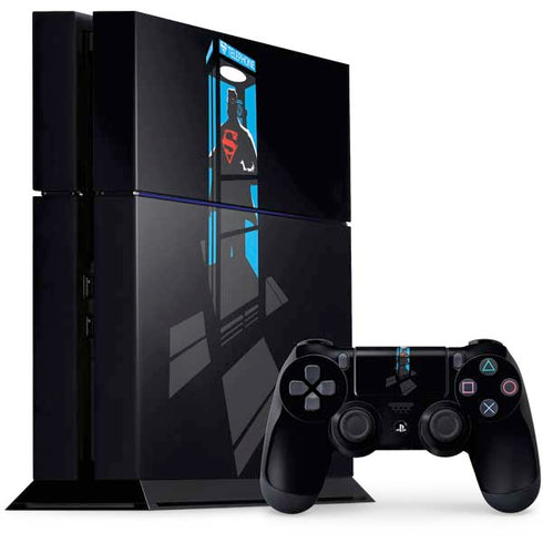 DC Comics Superman Phone booth PS4 Console and Controller Bundle Skin