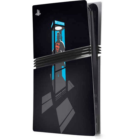 DC Comics Superman Phone booth PS5 Pro Console Skin