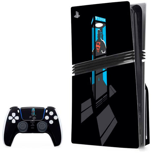DC Comics Superman Phone booth PS5 Pro Disk Bundle Skin