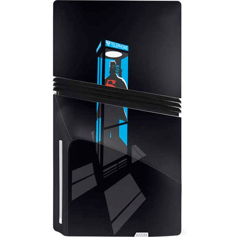 DC Comics Superman Phone booth PS5 Pro Disk Console Skin