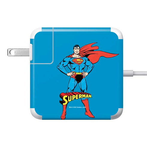 DC Comics Superman Classic Art Pose 85W Power Adapter (15 and 17 inch MacBook Pro Charger) Skin