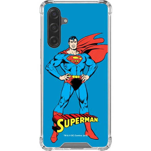 DC Comics Superman Classic Art Pose Galaxy A17 Clear Case