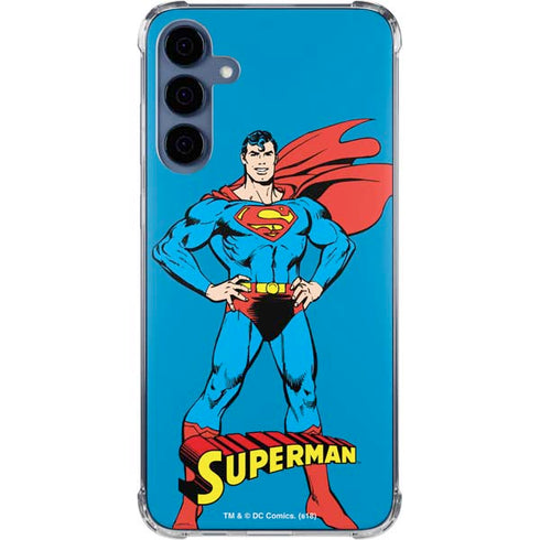 DC Comics Superman Classic Art Pose Galaxy A35 5G Clear Case