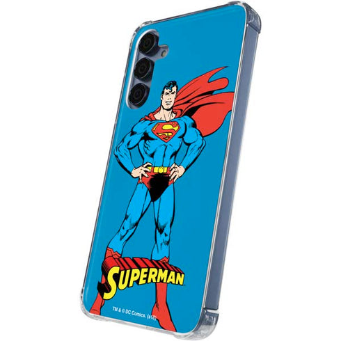 DC Comics Superman Classic Art Pose Galaxy A35 5G Clear Case