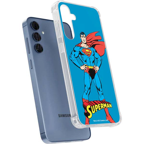 DC Comics Superman Classic Art Pose Galaxy A55 5G Clear Case