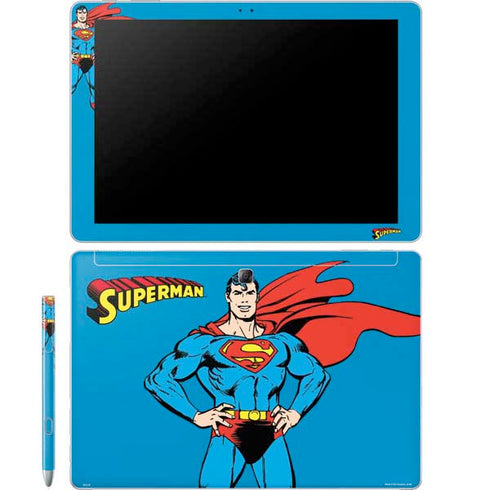 DC Comics Superman Classic Art Pose Galaxy Book 12in Skin