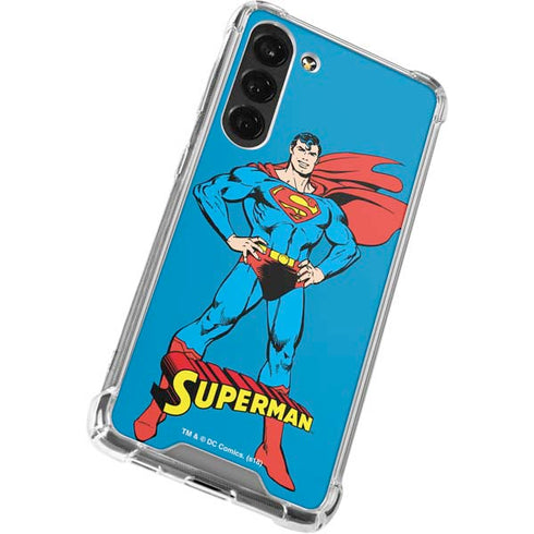 DC Comics Superman Classic Art Pose Galaxy S24 FE Clear Case