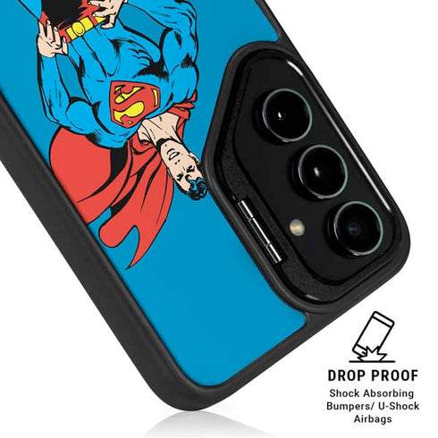 DC Comics Superman Classic Art Pose Galaxy S25 Kickstand Case