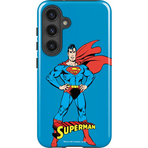 DC Comics Superman Classic Art Pose Galaxy S25 Plus Impact Case
