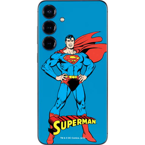 DC Comics Superman Classic Art Pose Galaxy S25 Plus Skin