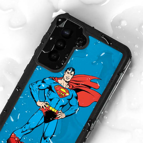 DC Comics Superman Classic Art Pose Galaxy S24 Plus Waterproof Case