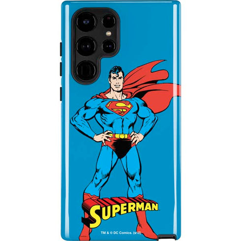 DC Comics Superman Classic Art Pose Galaxy S25 Ultra Impact Case