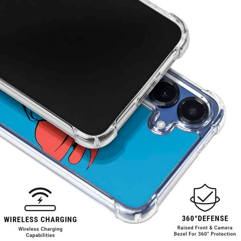 DC Comics Superman Classic Art Pose Galaxy S25 Plus Clear Case