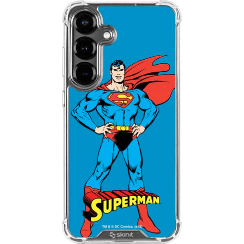DC Comics Superman Classic Art Pose Galaxy S26 Plus Clear Case