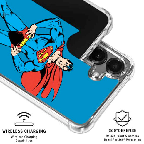 DC Comics Superman Classic Art Pose Galaxy S26 Plus Clear Case