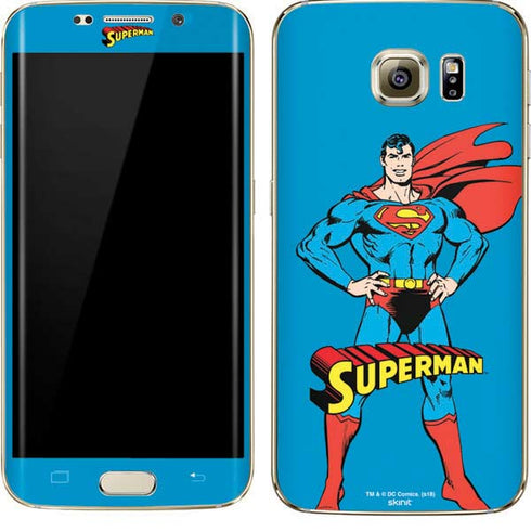 DC Comics Superman Classic Art Pose Galaxy S7 Edge Skin