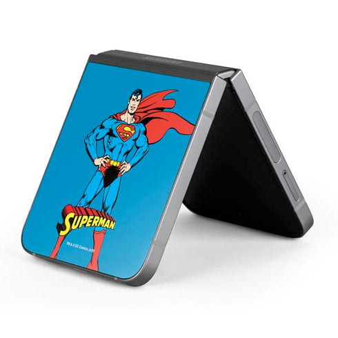 DC Comics Superman Classic Art Pose Galaxy Z Flip6 Skin