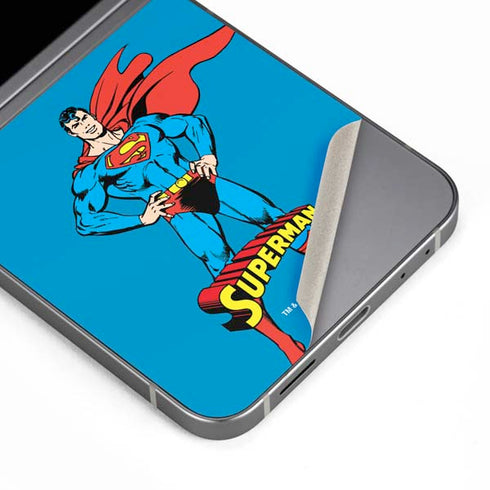 DC Comics Superman Classic Art Pose Galaxy Z Flip6 Skin