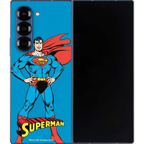 DC Comics Superman Classic Art Pose Galaxy Z Fold6 Skin