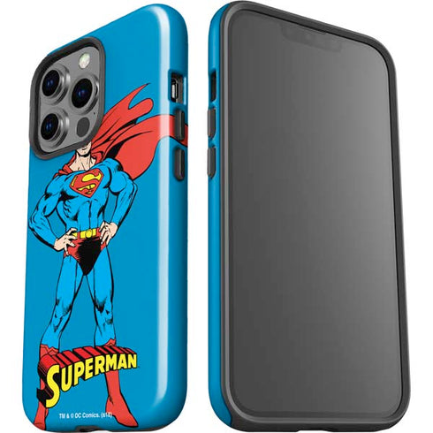 DC Comics Superman Classic Art Pose iPhone 15 Pro Impact Case