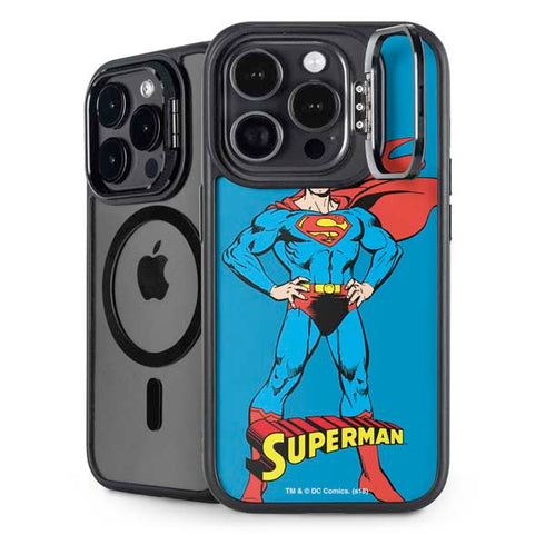 DC Comics Superman Classic Art Pose iPhone 15 Pro Max Kickstand Case